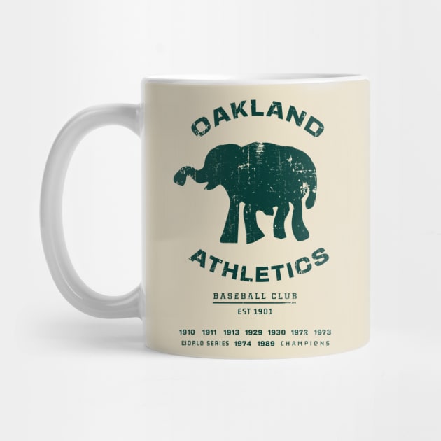 Vintage Oakland Athletics by AksarART